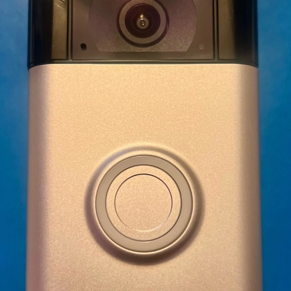 Ring Video Doorbell - Silver and Black- Second Generation
